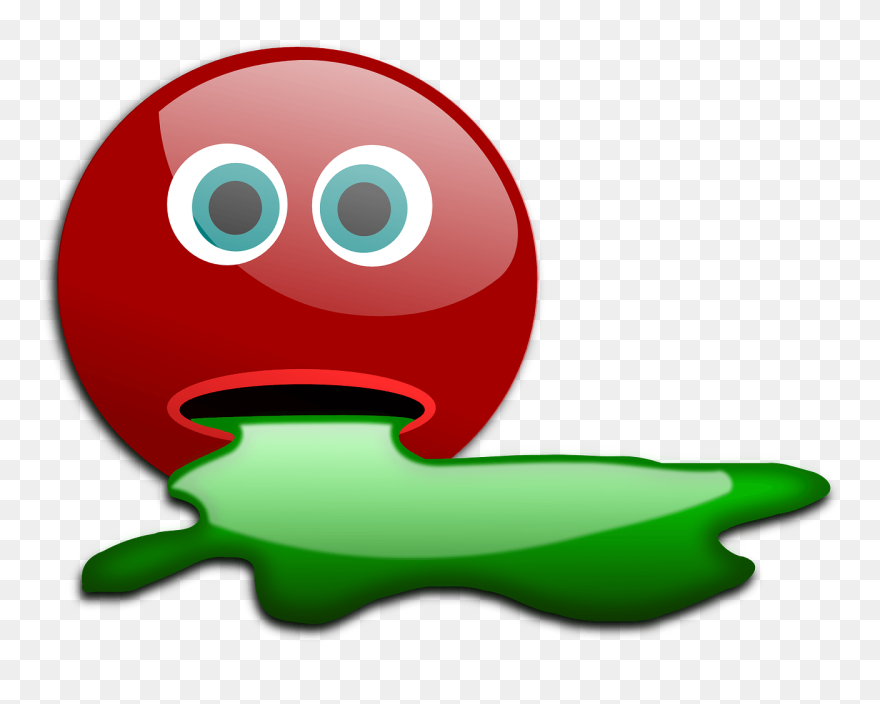 Santa Smiley Clipart, Vector Clip Art Online, Royalty - Sick Smiley - Png Download