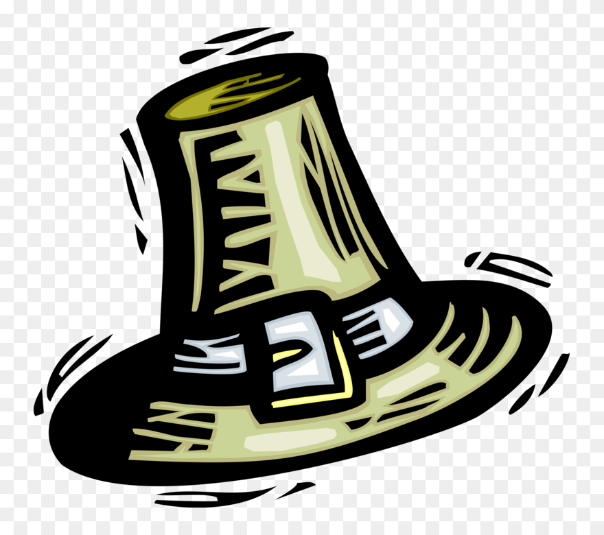 Hat Vector Image Illustration - Pioneer Transparent Clipart - Png Download