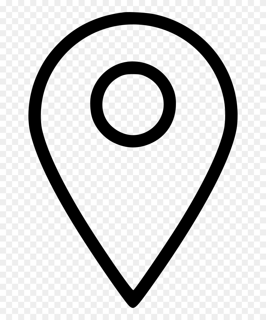 Location Map Marker Pin Place Svg Png Icon Free Download - White Location Icon Png Clipart