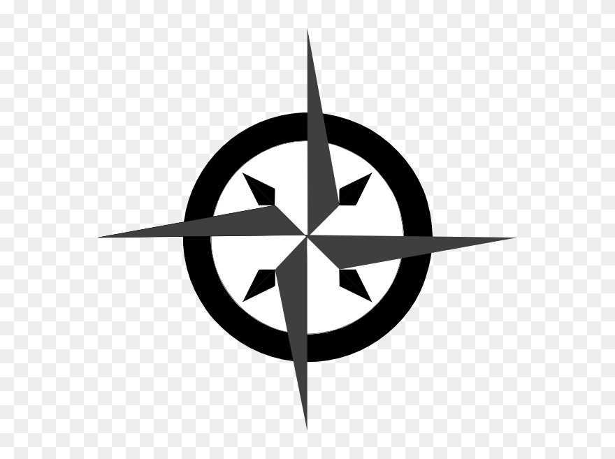Compass Clip Art At Clker - Compass Graphic Design Png Transparent Png
