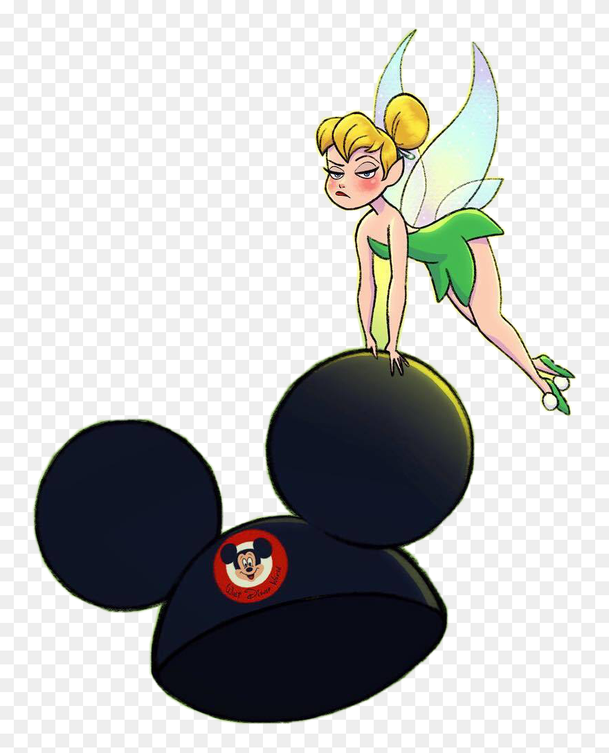 Tinkerbell Mickeyears Disney Cute Cartoon Drawing - Cute Drawings Of Tinkerbell Clipart