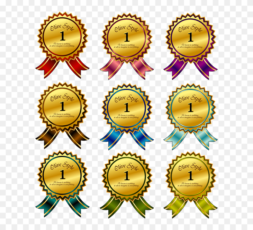 Award Clipart Accolade - ป้าย ลํา ดับ ที่ - Png Download