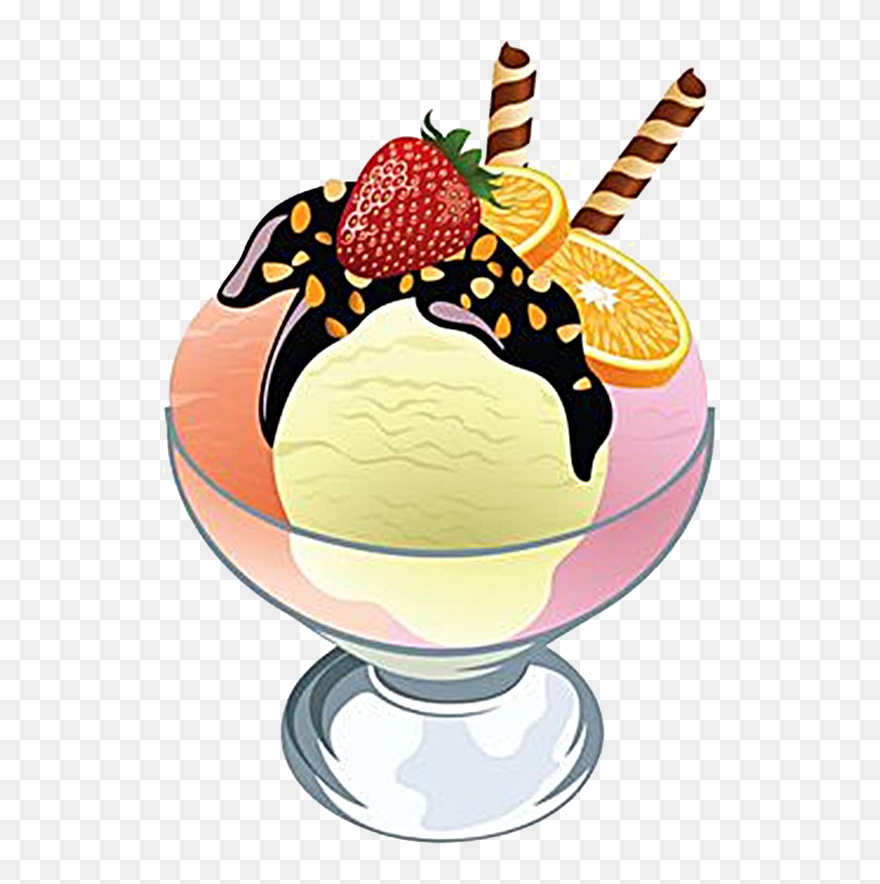Ice Cream Desserts Png Image Background - Ice Cream Dessert Clipart Transparent Png