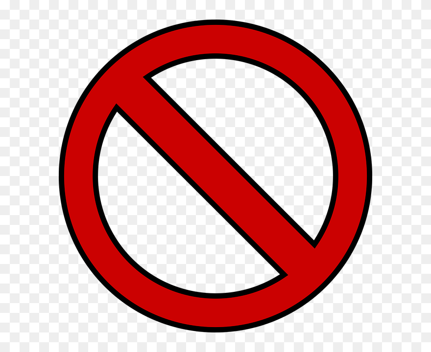 No Symbol Computer Icons Clip Art - Red No Circle Png Transparent Png