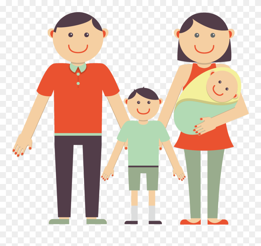 Euclidean Vector Happiness Clip Art - Vector Family Love Clipart - Png Download