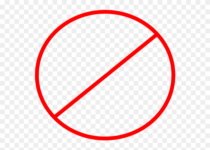 Circle Slash Png - No Coriander In Thai Clipart