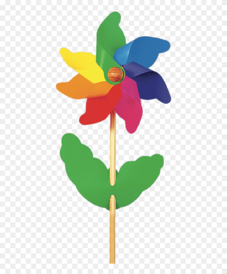 Flower Windmill Toy Clip Arts - Windmill Toy Png Transparent Png