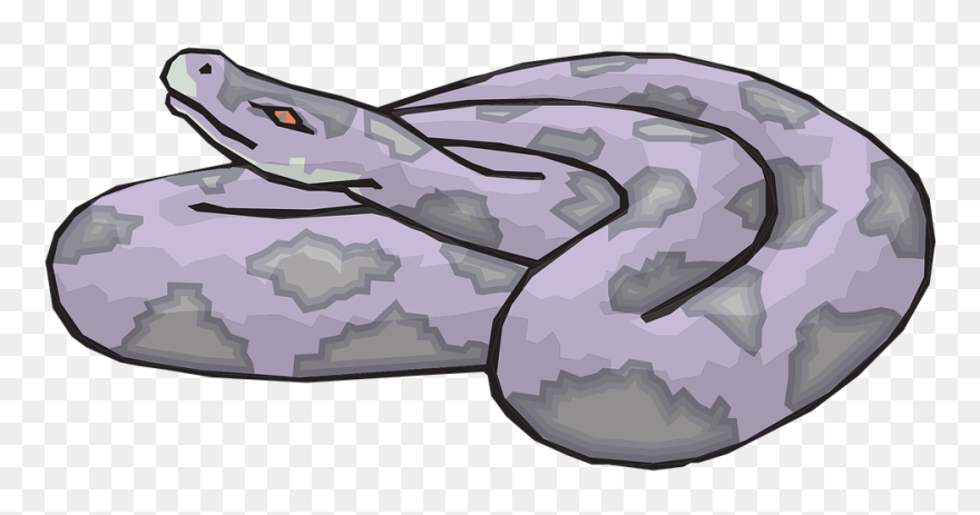 Rattlesnake Clipart Coiled Rattlesnake - Snake - Png Download