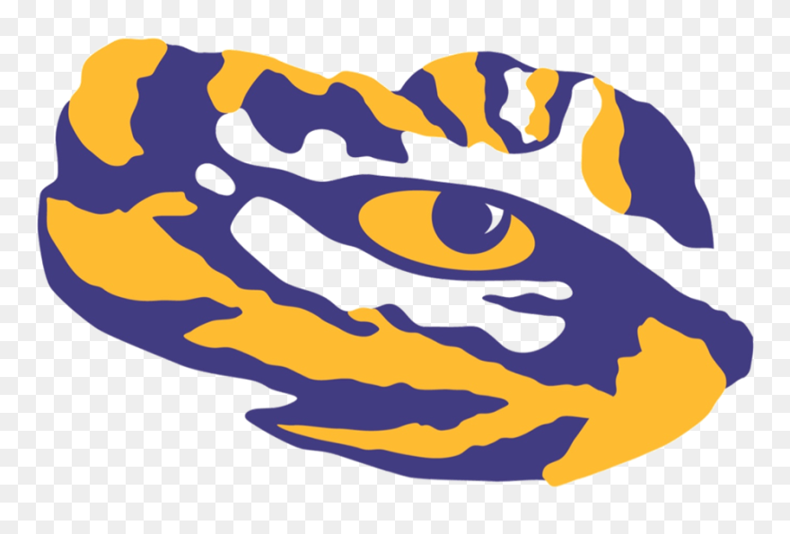 Football Clipart Lsu - Transparent Lsu Tiger Eye - Png Download