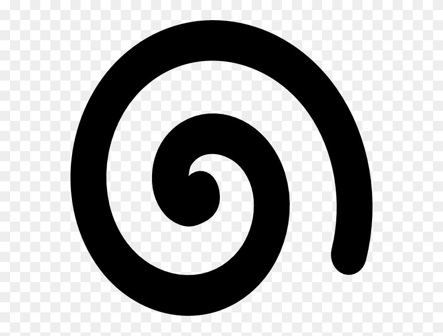 No Shadow Clip Art - Simple Spiral Clipart - Png Download