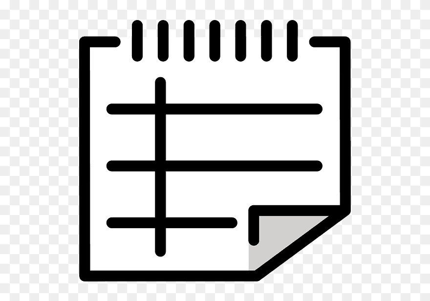 Spiral Notepad Emoji Clipart - Png Download