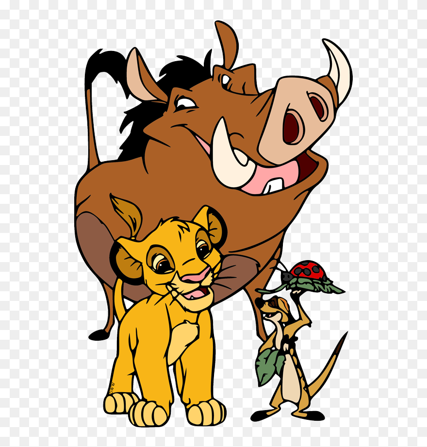 Pumbaa Timon Simba Clipart