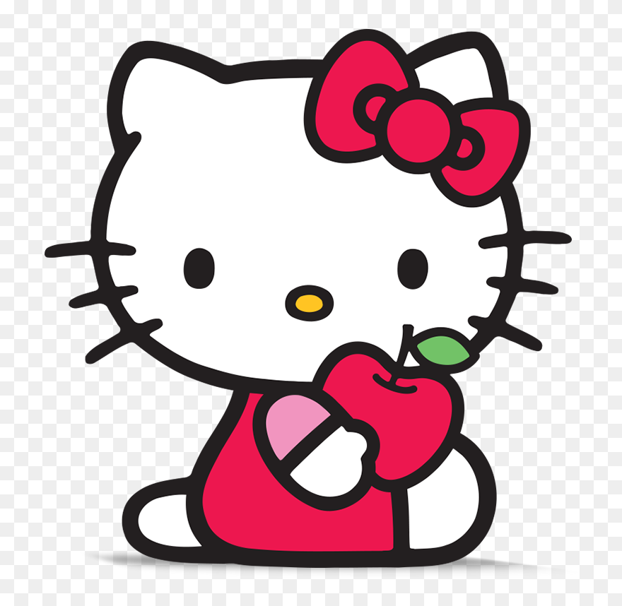 Transparent Hello Kitty Logo Png - Hello Kitty With Strawberry Clipart