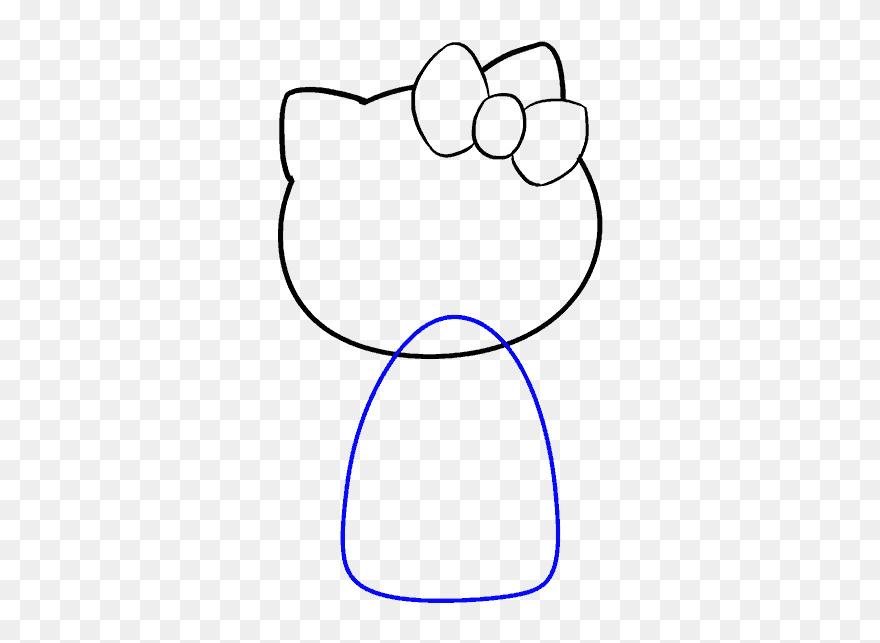 How To Draw Hello Kitty - Line Art Clipart