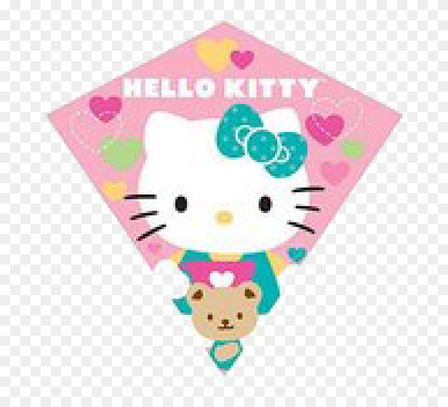 Hello Kitty Diamond Kite - Hello Kitty Style Happy Birthday Clipart