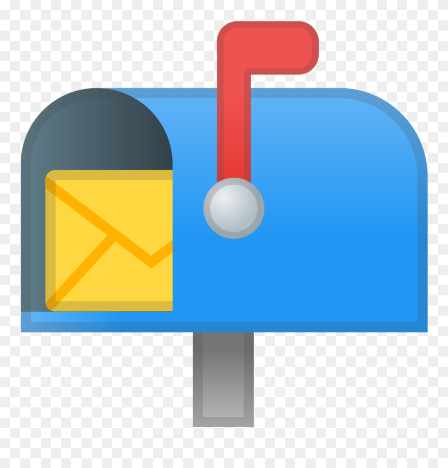 Mail Clipart Mailbox Flag, Mail Mailbox Flag Transparent - Mailbox Emoji - Png Download
