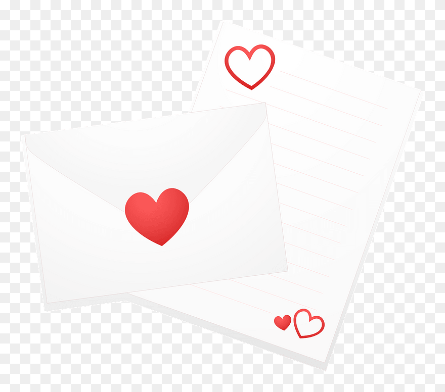 Love Letter Clipart - Heart - Png Download
