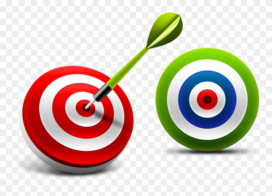 Transparent Target Bullseye Png - Objective Clipart Png
