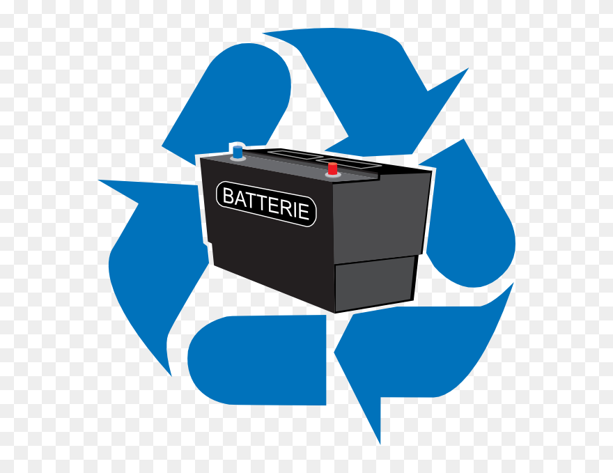 Car Battery Clipart - Lead Battery Recycling Hd - Png Download