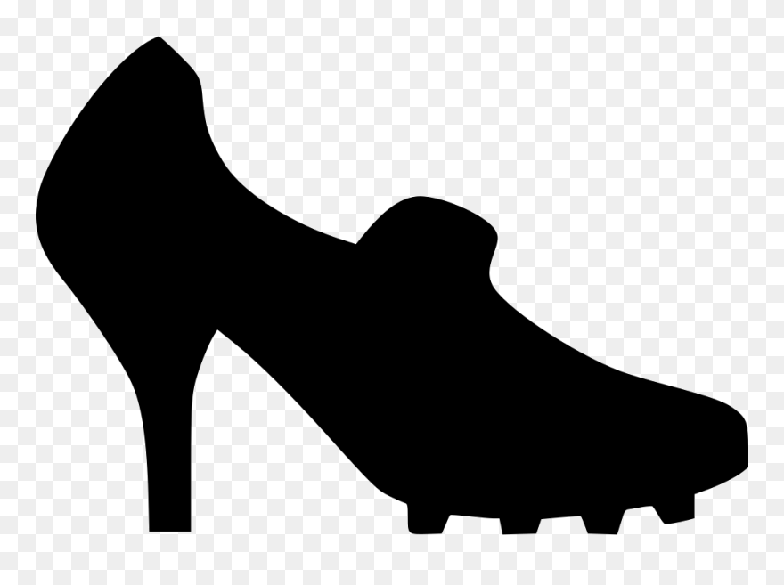 Woman Lady Shoe Foot Soccer Footwear - Basic Pump Clipart