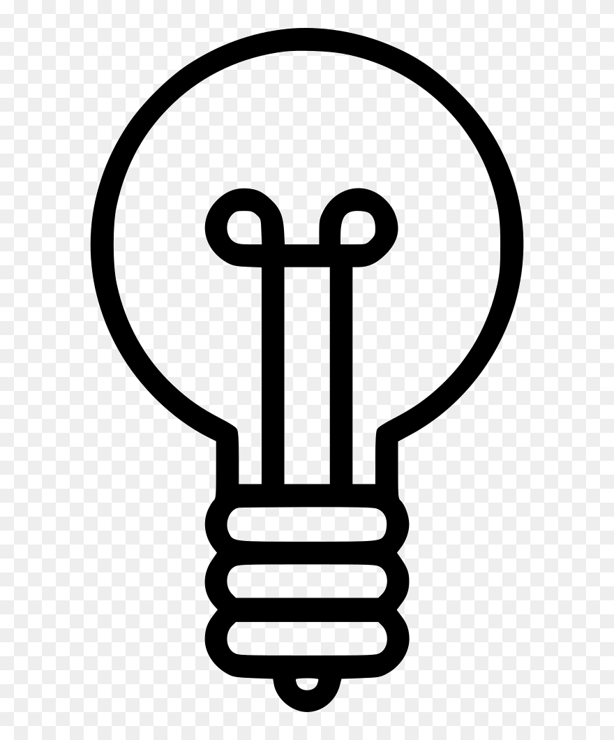 Light Bulb Idea Creativity Misc - Light Bulb Outline Png Clipart