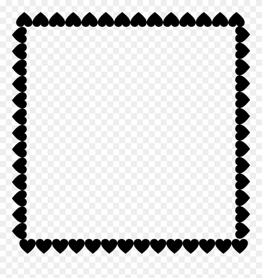 Picture Frames Heart Love Clip Art - Transparent Hearts Frame Png