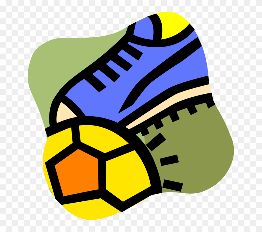 Vector Illustration Of Sport Of Soccer Football Cleat Clipart
