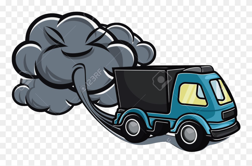 Factories Clipart Vehicle - Car Pollution Clipart - Png Download