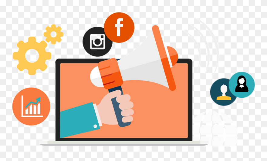 Marketing Clipart Promotion Marketing - Digital Marketing Vector Png Transparent Png