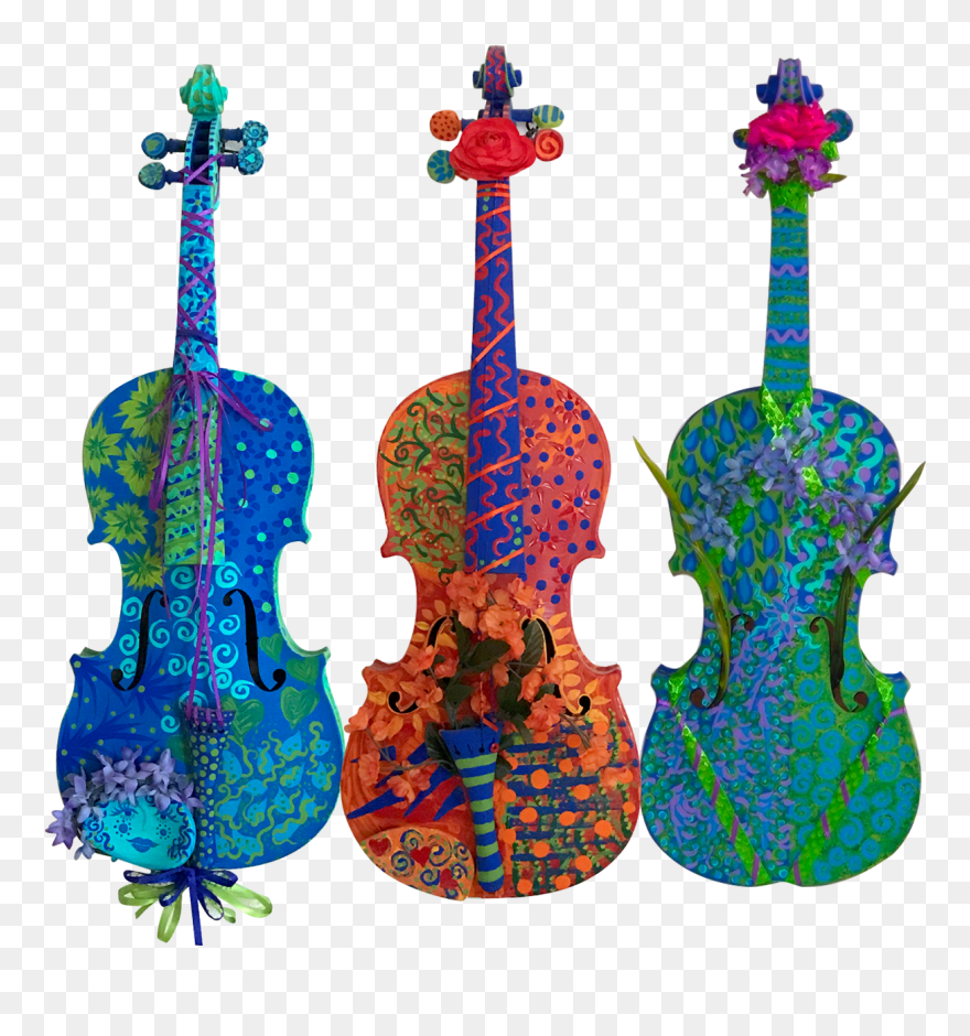 3 Violins - Violon Charles Brugere Clipart