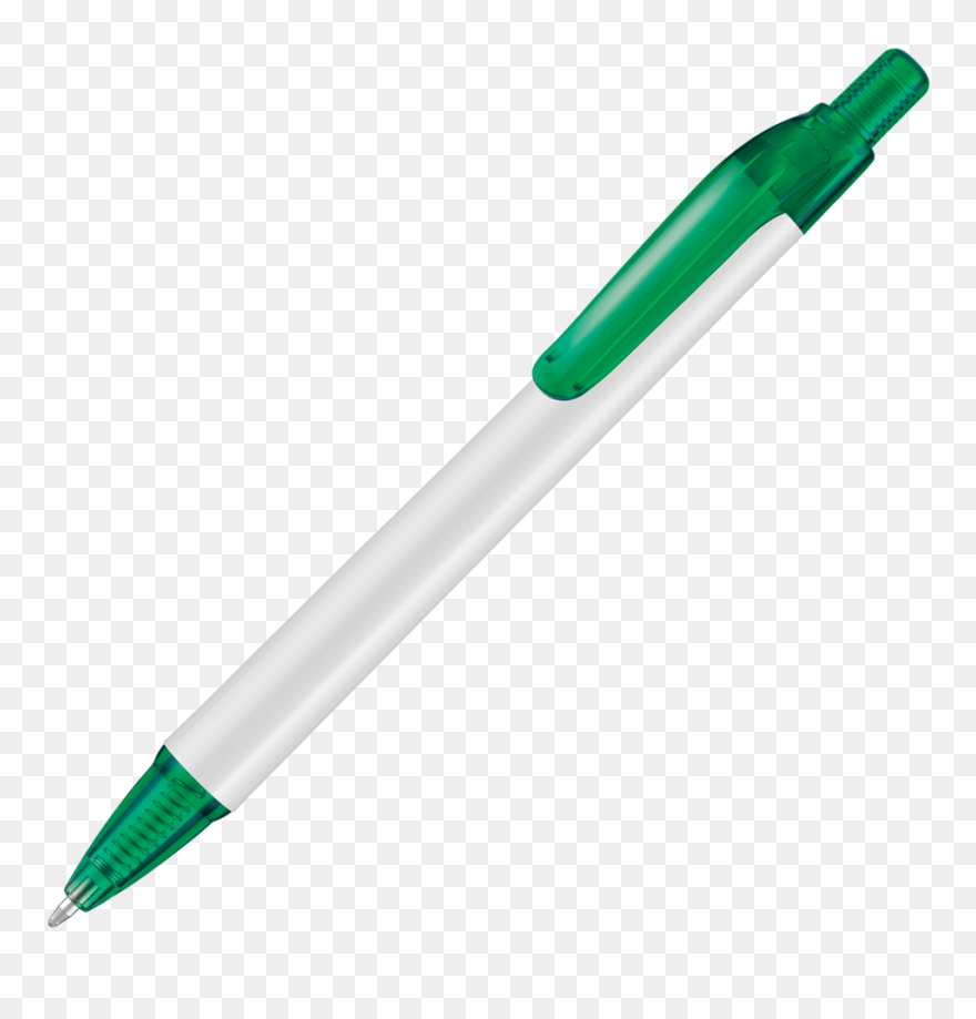 Modern Promotional Pen In Green - Marking Tools Clipart