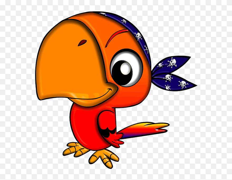 Pirate Parrot Clipart - Pirate Parrot - Png Download