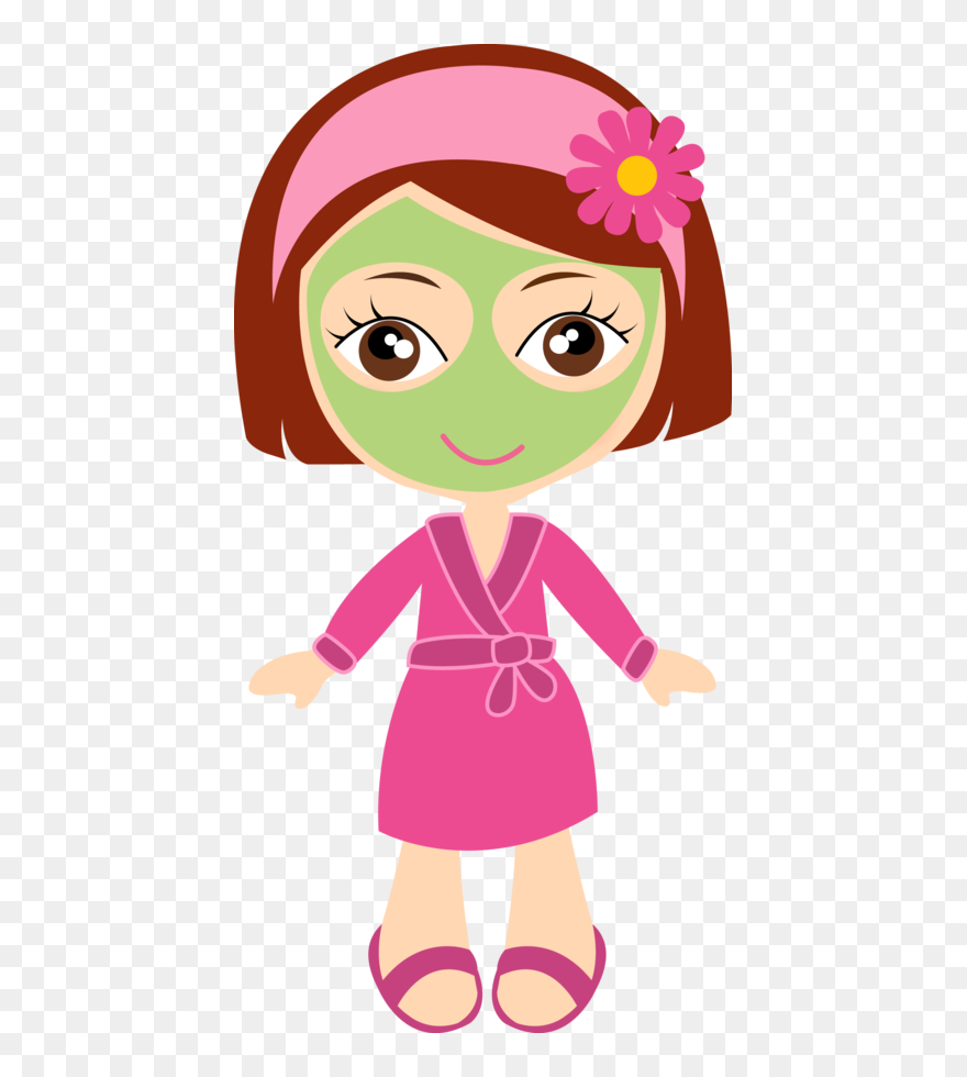 Cartoon Spa Girl Clipart
