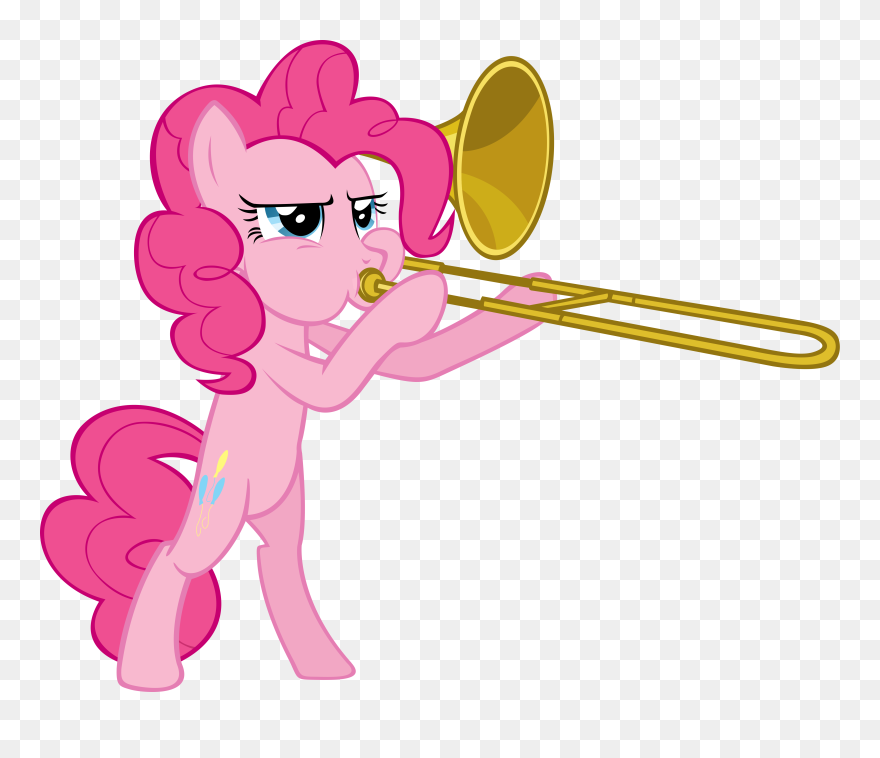 Pinkie Pie Trombone Clipart