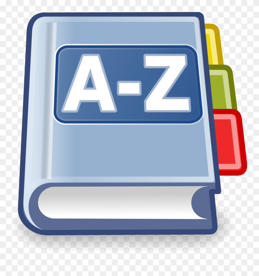 English Book Clipart Vector Free File - Address Book Clip Art - Png Download