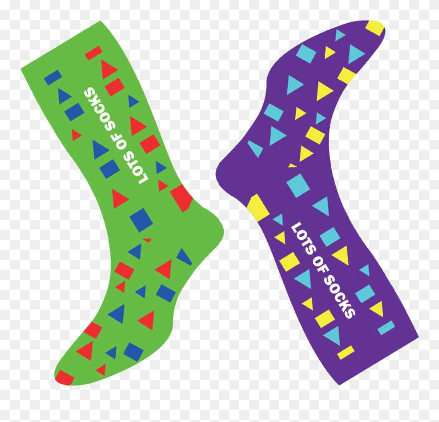 Sock Clip Mix And Match - Down Syndrome Day Sock Free - Png Download