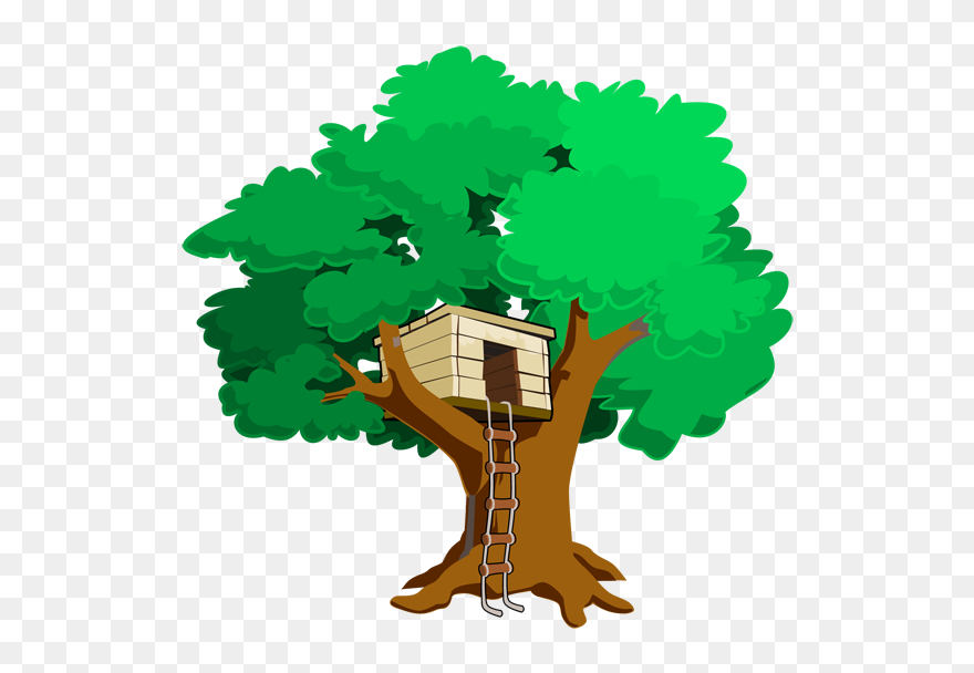 Clipart Transparent Tree House - Png Download