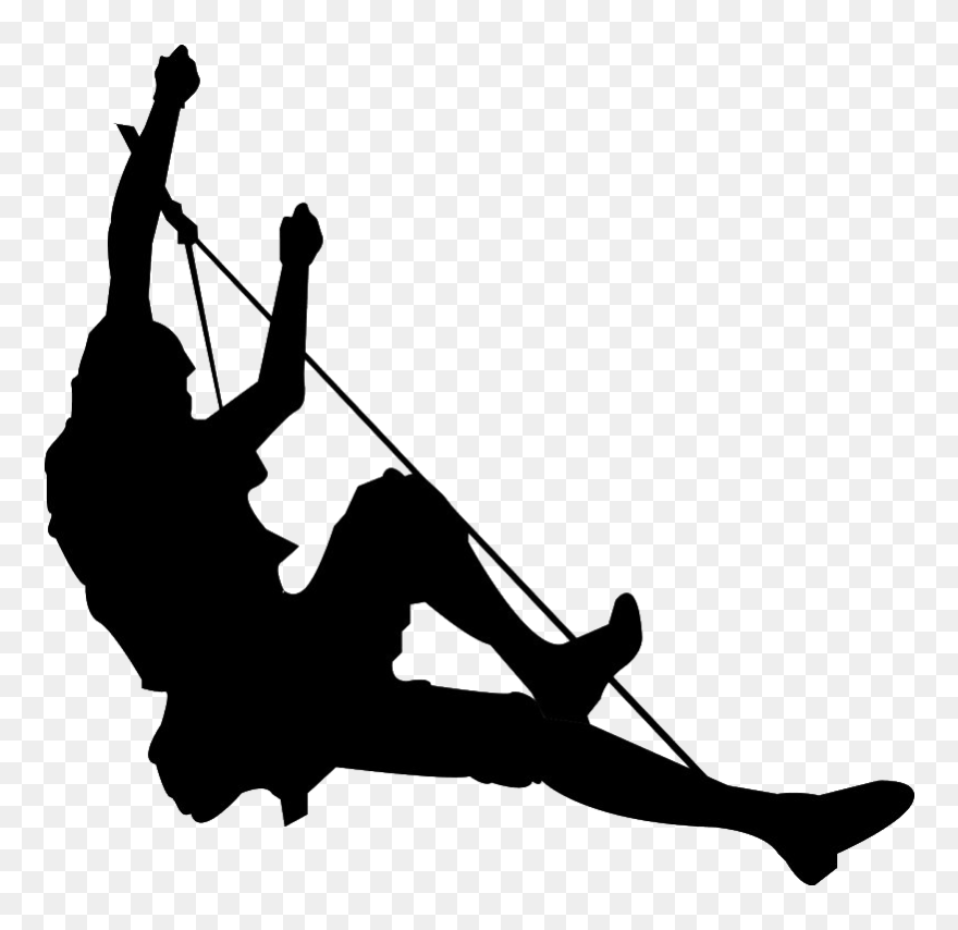 Climbing Silhouette Transparent - Rock Climbing Silhouette Png Clipart