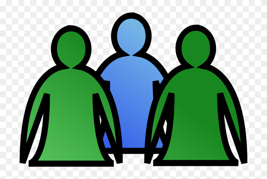 Clipart - Abstract People - Clipart Three People - Png Download