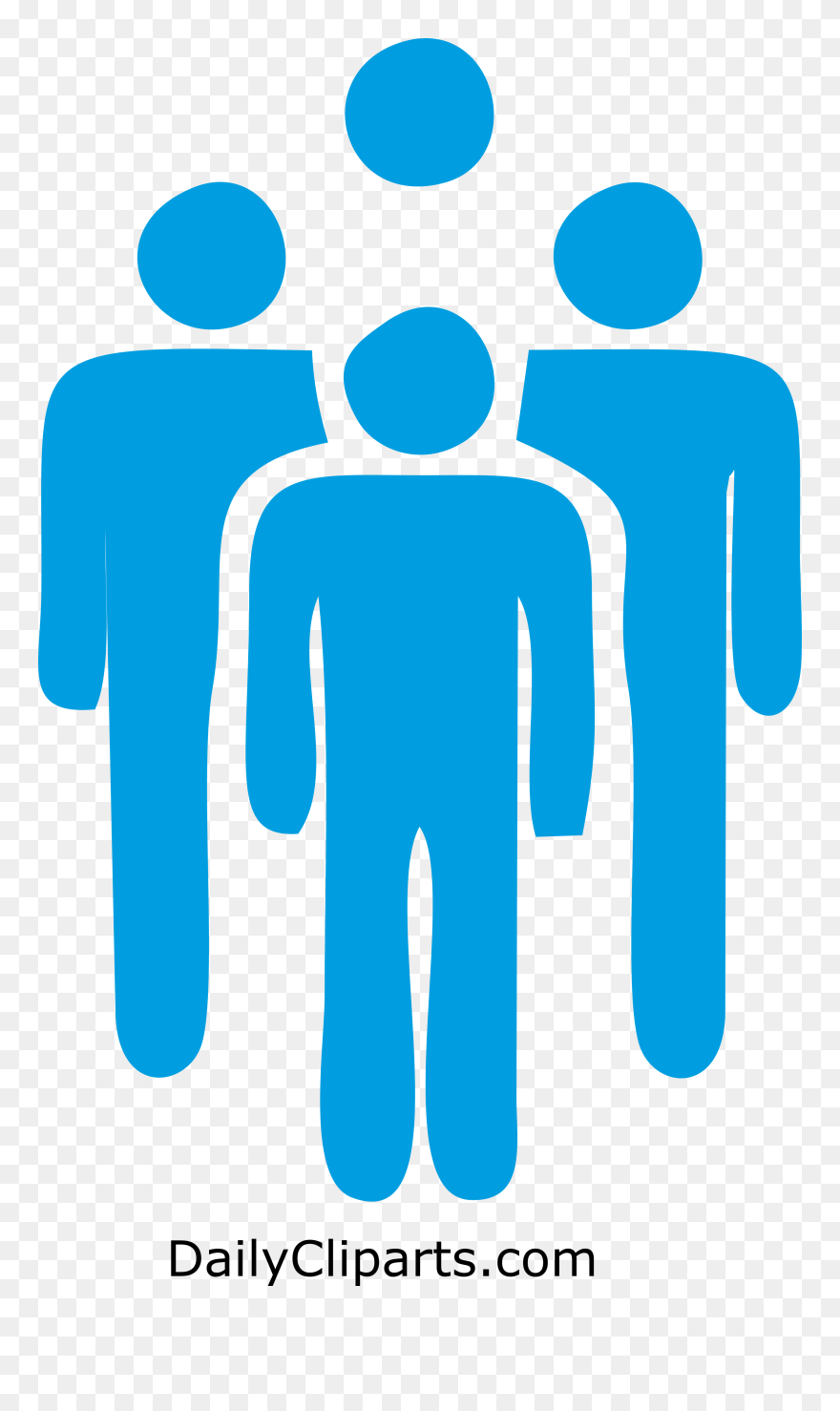 Group Of People Clipart Blue - Men And Women Icon Png Transparent Png