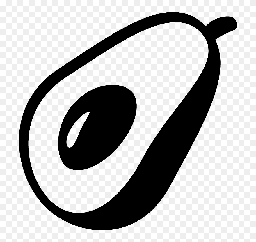Avocado Emoji Clipart - Png Download