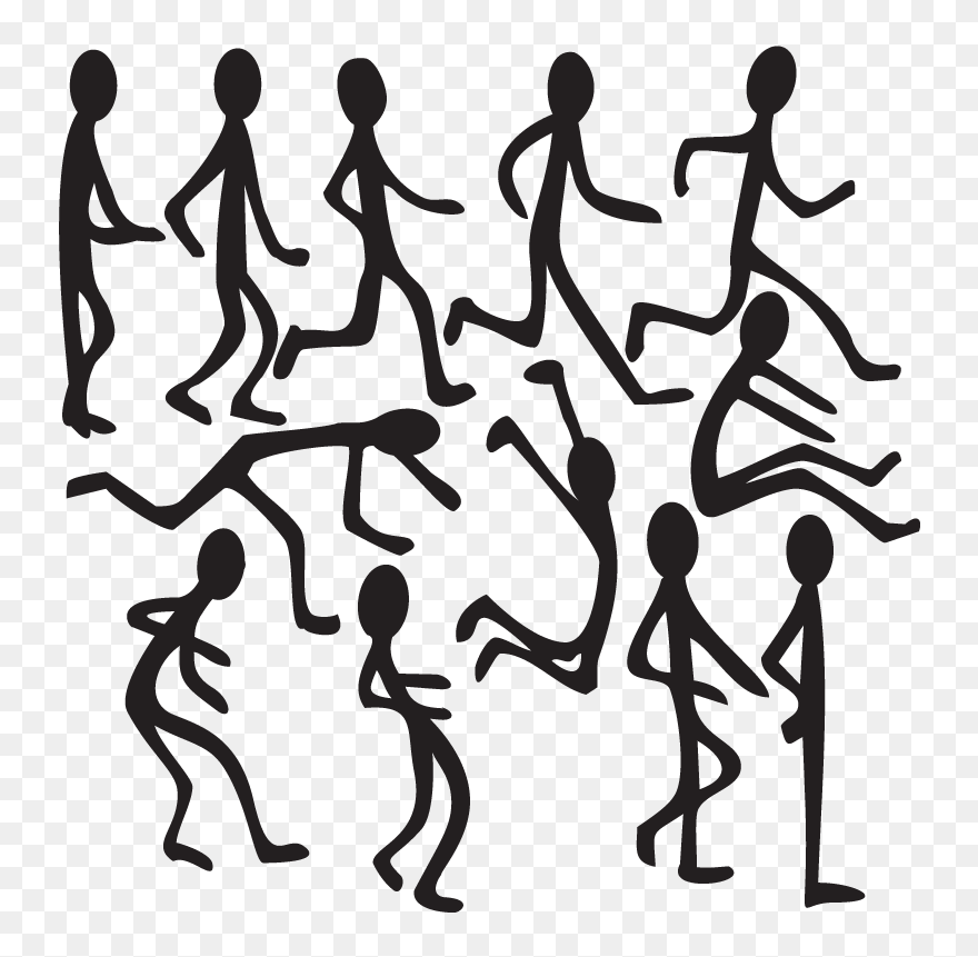 Wall Mural Group Of People - Grupa Ludzi Gif Clipart