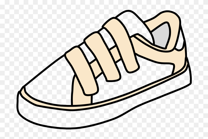 Transparent Sneakers Png - Shoe Clipart Black And White