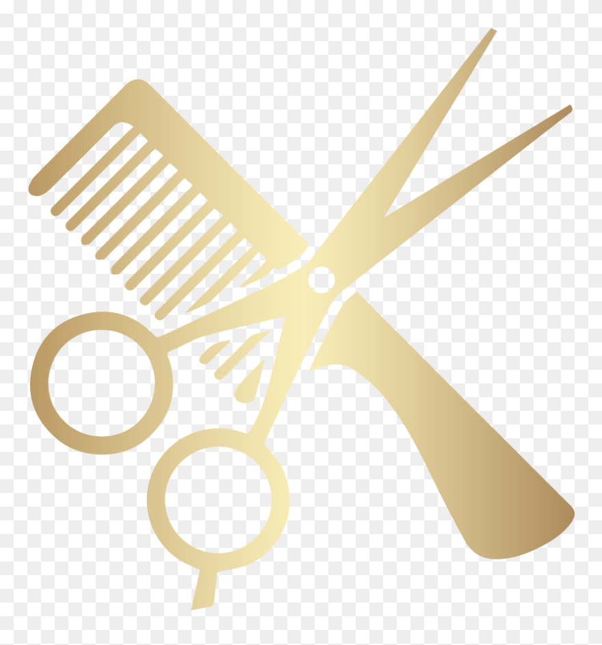 Our Hair Services - Transparent Comb And Scissors Png Clipart