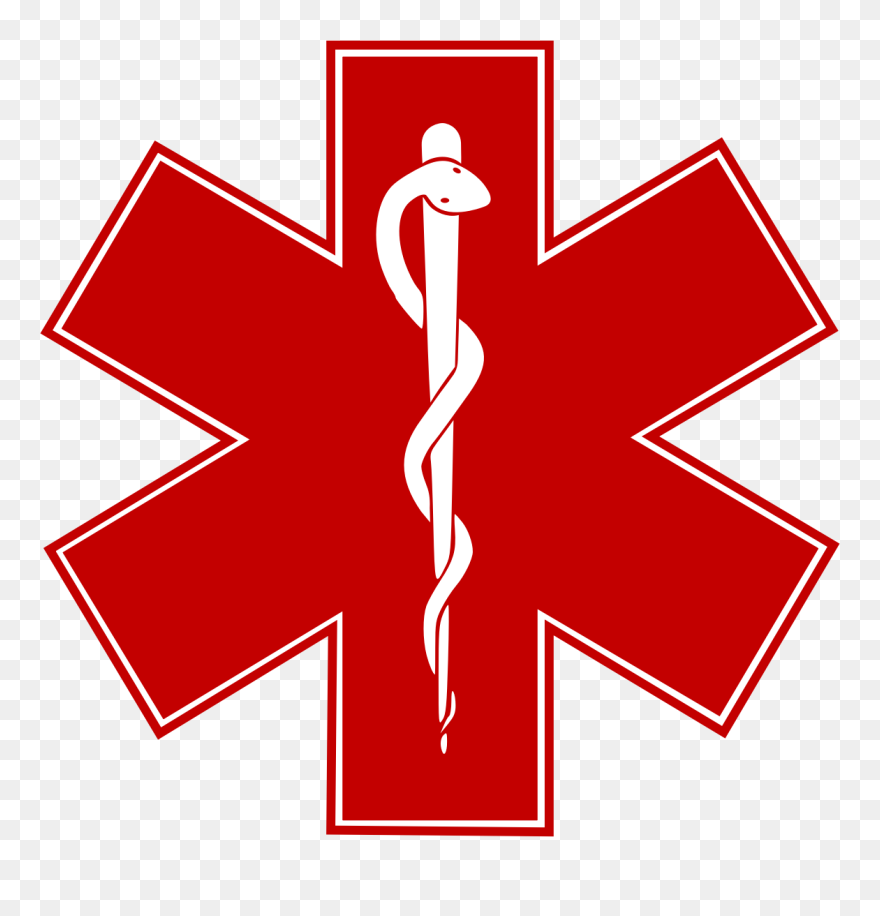 Clipart Black And White Library Room Services Team - Star Of Life Vector Black And White - Png Download