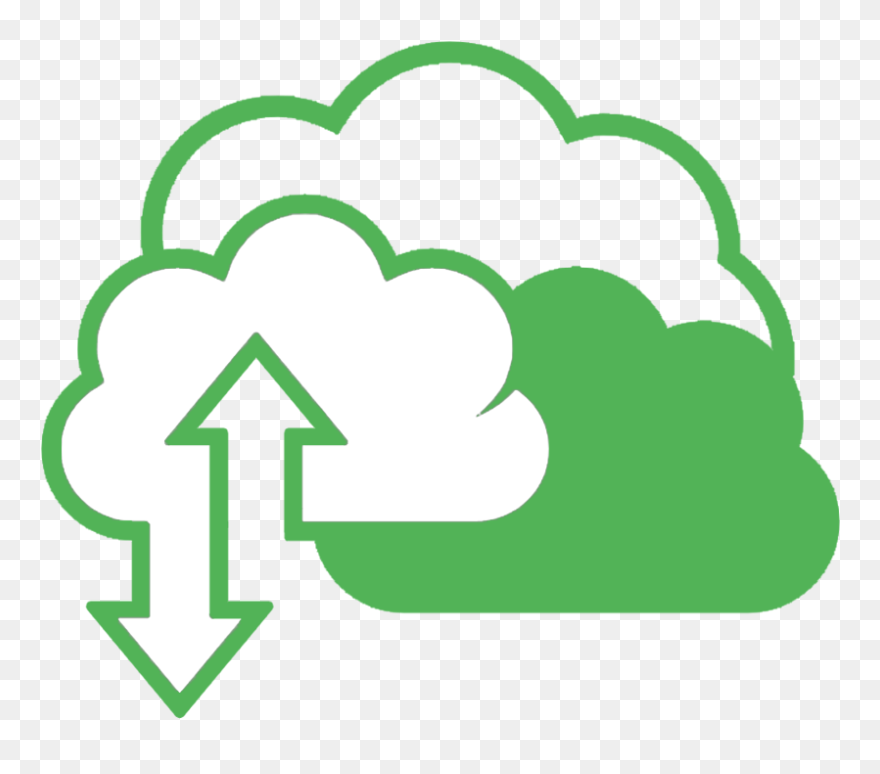 Cloud Services Icon - Cloud Clipart Transparent Background - Png Download