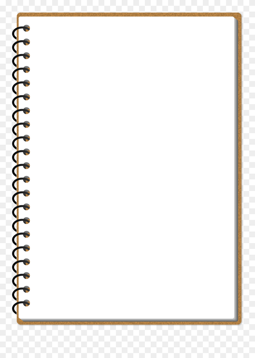 Notebook Clipart - Paper - Png Download