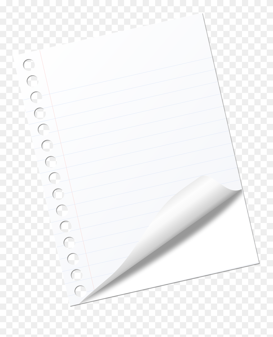 Transparent Notebooks Clipart - Transparent Notebook Page Png