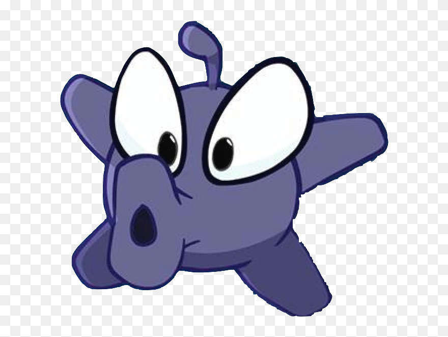 Boo Scaring Om Nom Copy - Boo Om Nom Run Clipart