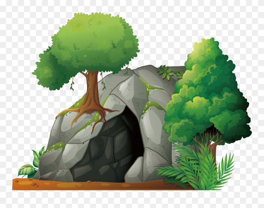 Download Plant Caveman Cave Leaf Photography Free Clipart - Clipart Cave Png Transparent Png